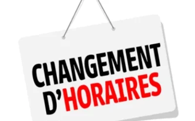 CHANGEMENT EXCEPTIONNEL D’HORAIRES