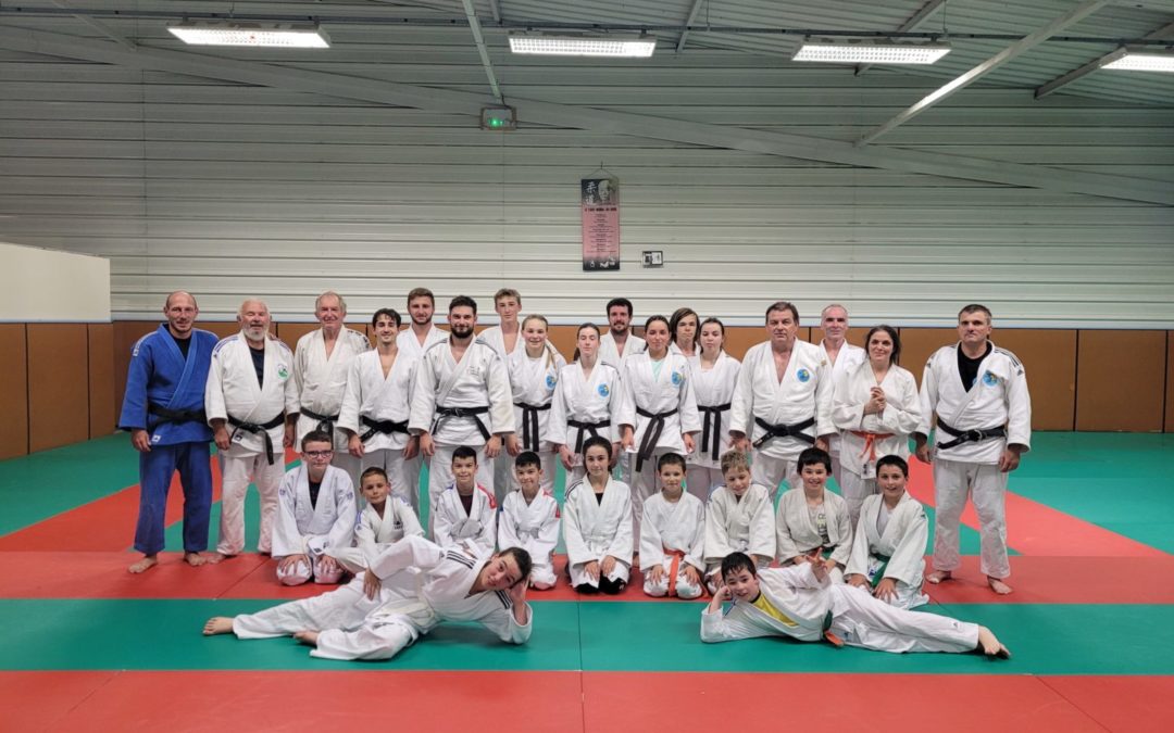 une trentaine de judokas au cours adultes