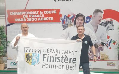 David aux championnats de France de Judo adapté