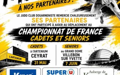 Remerciements aux sponsors